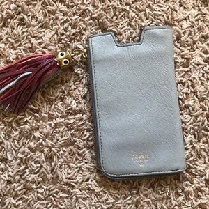 Fossil leather phone case and wallet